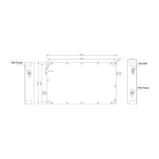 HS-Gain40dB P1dB40dBm Power Amplifier With SMAF (1-8G)_web1